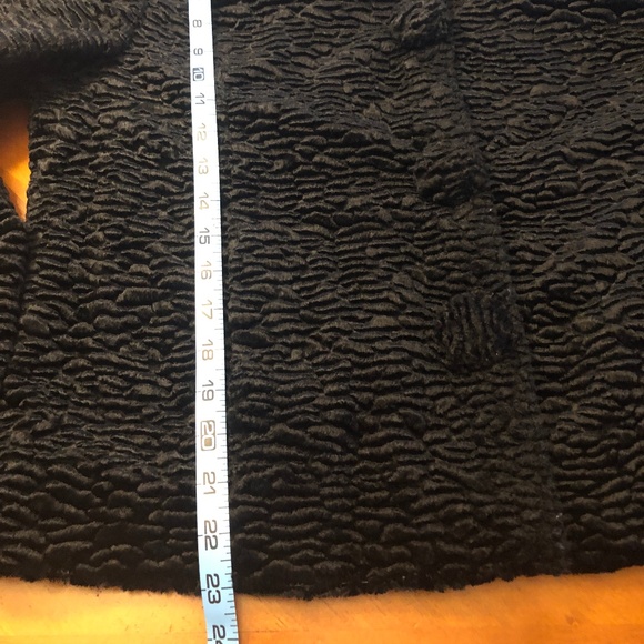 Faux Fur Collar Acetate Velour Evening Coat - Picture 7 of 12